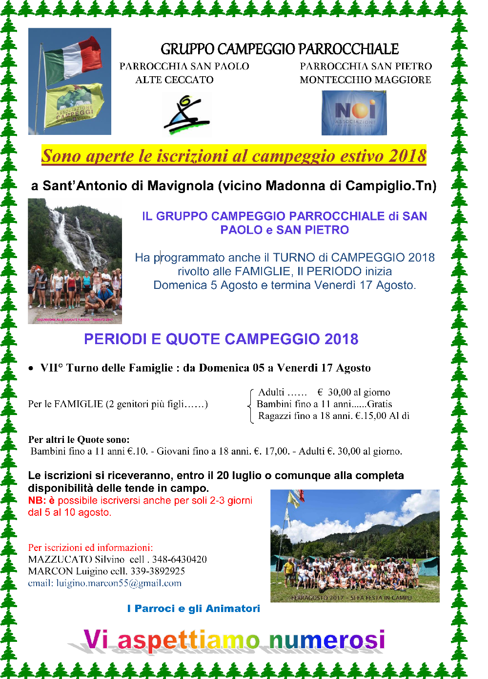 2 Locandina campeggio 2018 AGOSTO