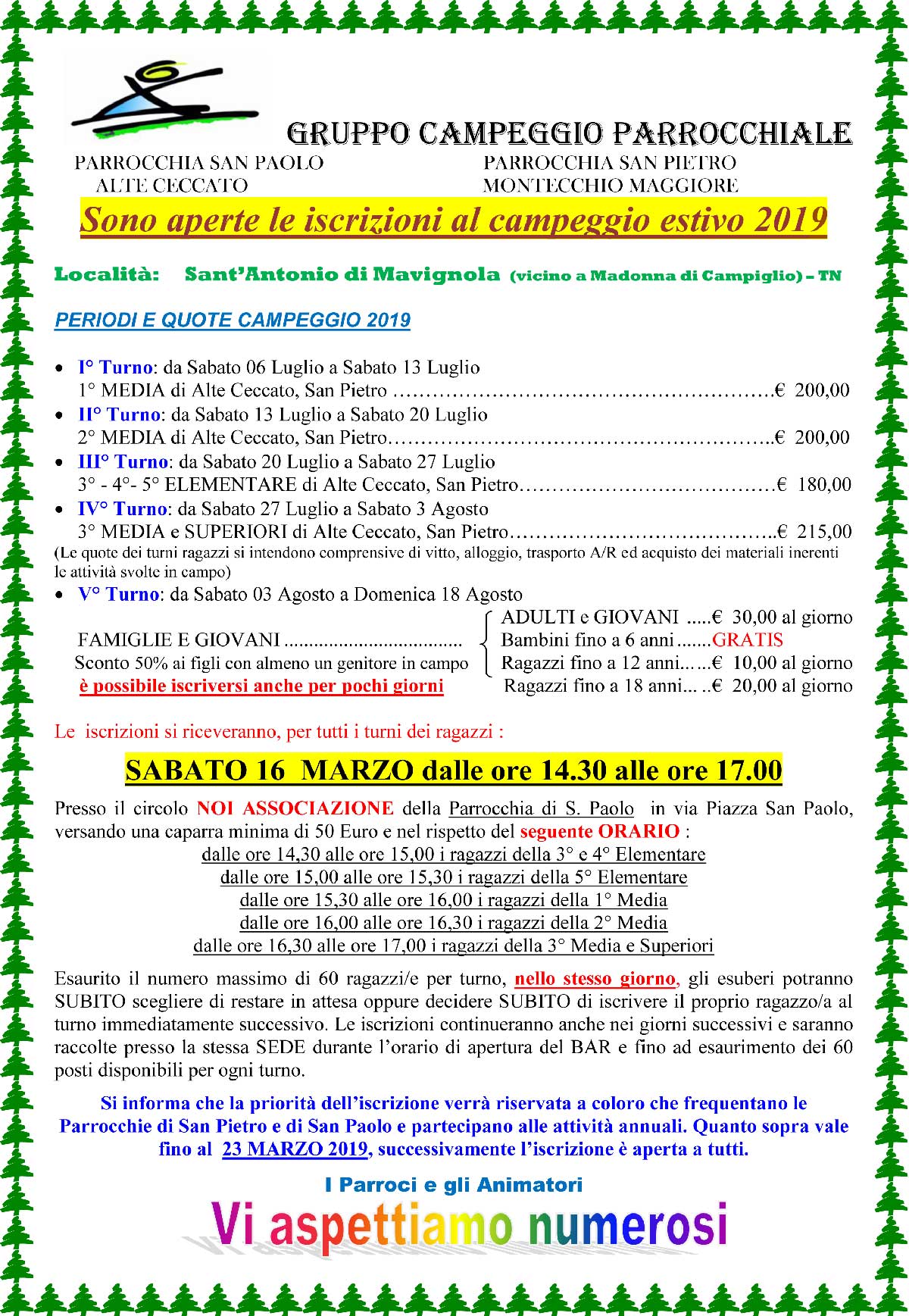 Campeggio 2019