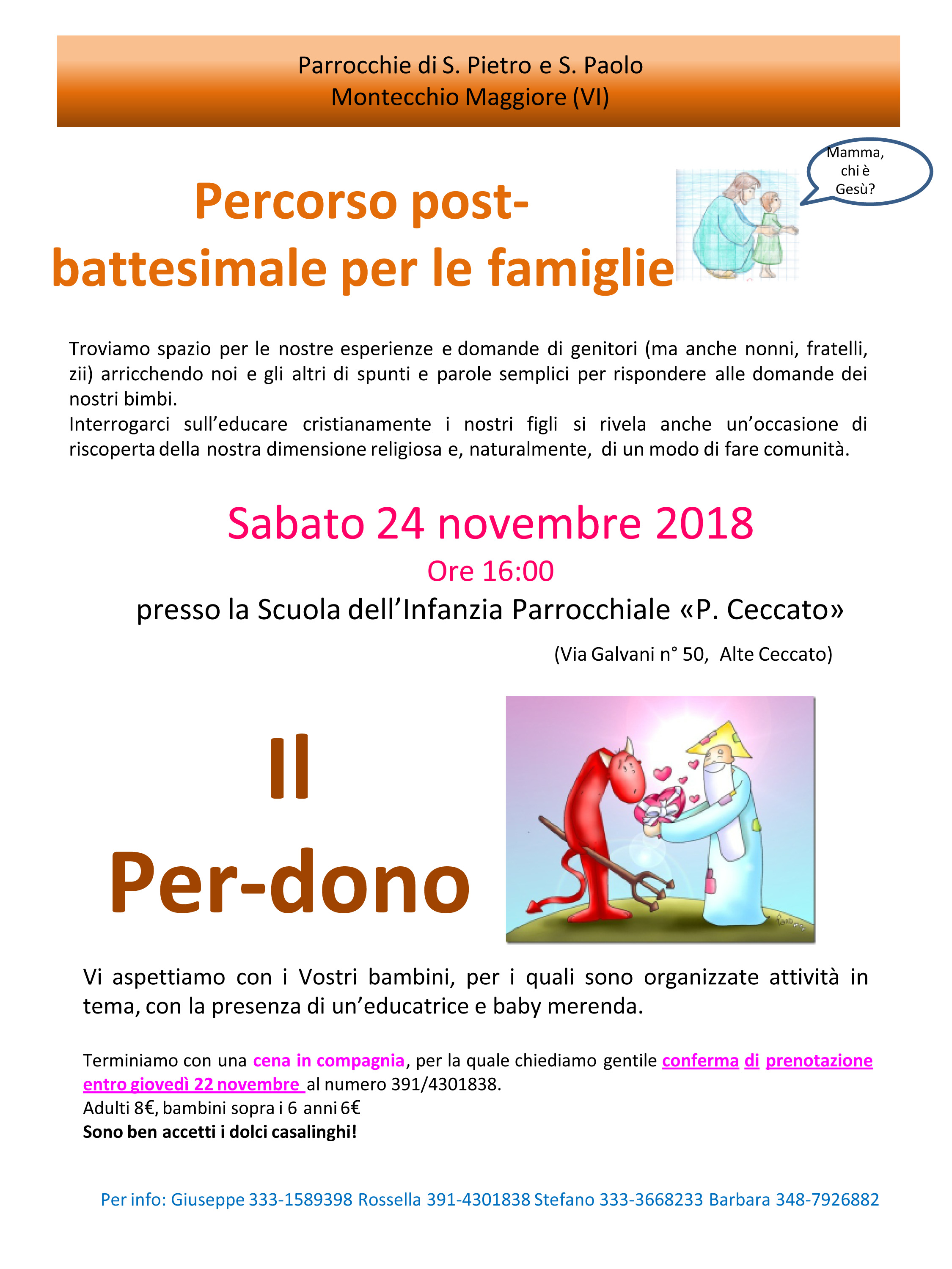 Percorso post battesimale 24 11 2018