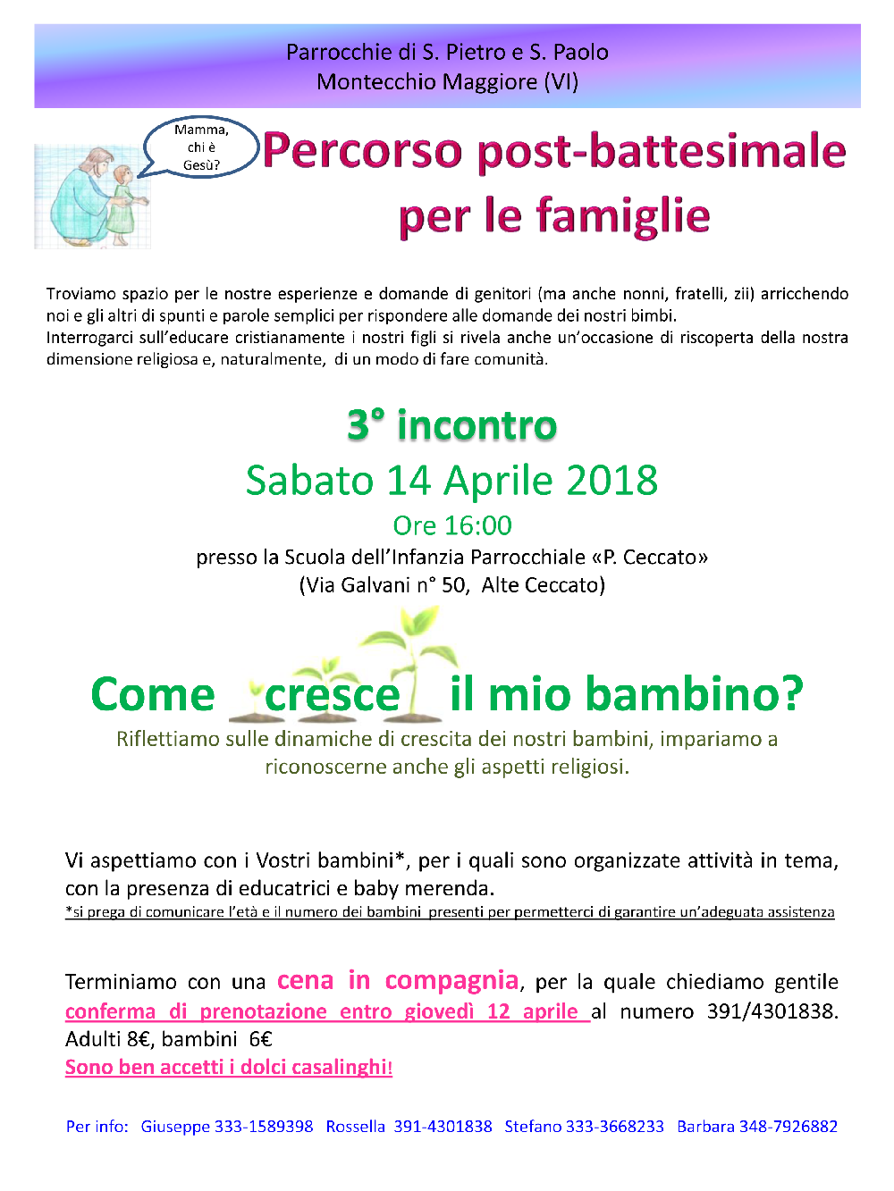 Percorso post battesimale 3 incontro pdf