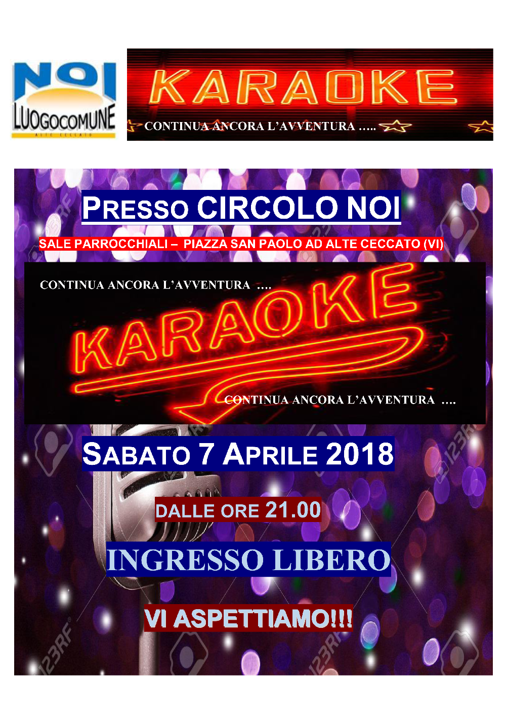 Karaoke BIS 7 aprile