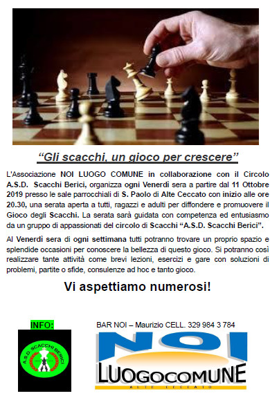 Inizio Scacchi 11Ottobre2019