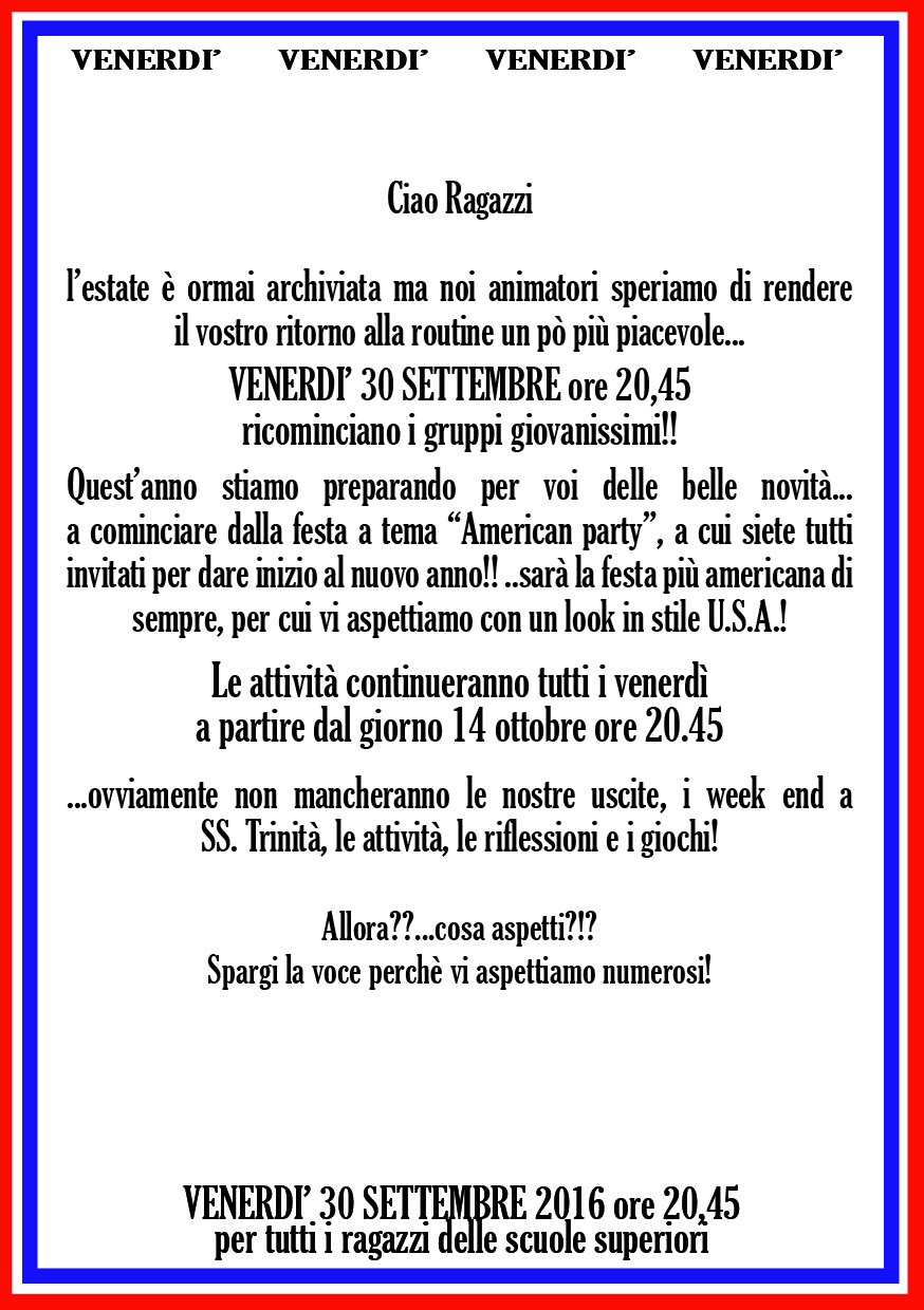 VOLANTINO GRUPPI GIOVANISSIMI RETRO 2016 01